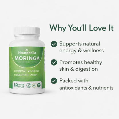 Organic Moringa Capsules - Relieve Joint Pain and Promote Energy Production